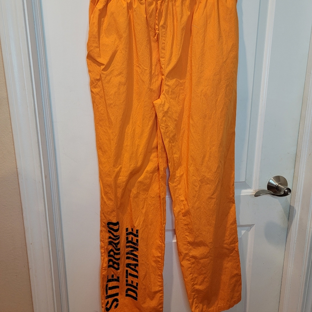 Harley Quinn Suicide Squad Cosplay Costume Jailhouse Size XL 2 Piece Set - Picture 7 of 12